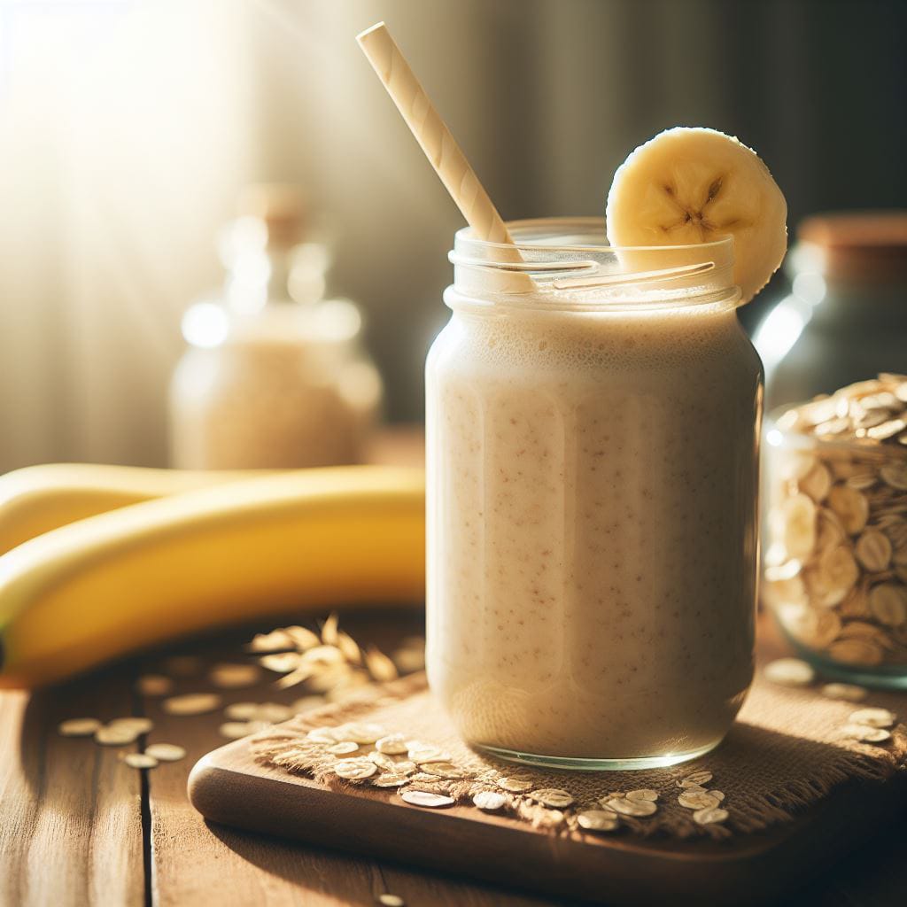 Energize Your Day with Banana Oats Smoothie