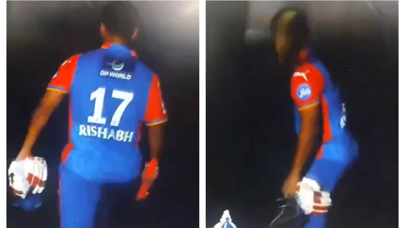 Rishabh Pant vents frustration by breaking part of sight screen after dismissal by Yuzvendra Chahal in IPL 2024