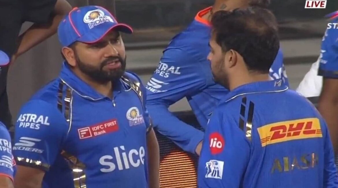 Rohit Sharma and Akash Ambani's serious conversation in the MI dugout following their second loss under Hardik Pandya